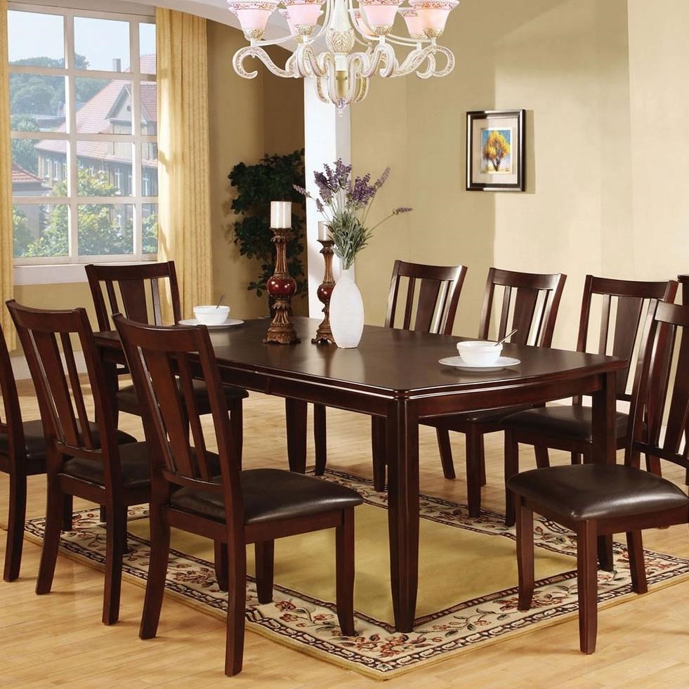 Espresso dining table sales set